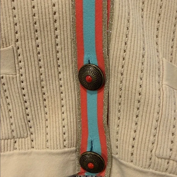 L'Agence Irvin Pointelle Cardigan NWOT